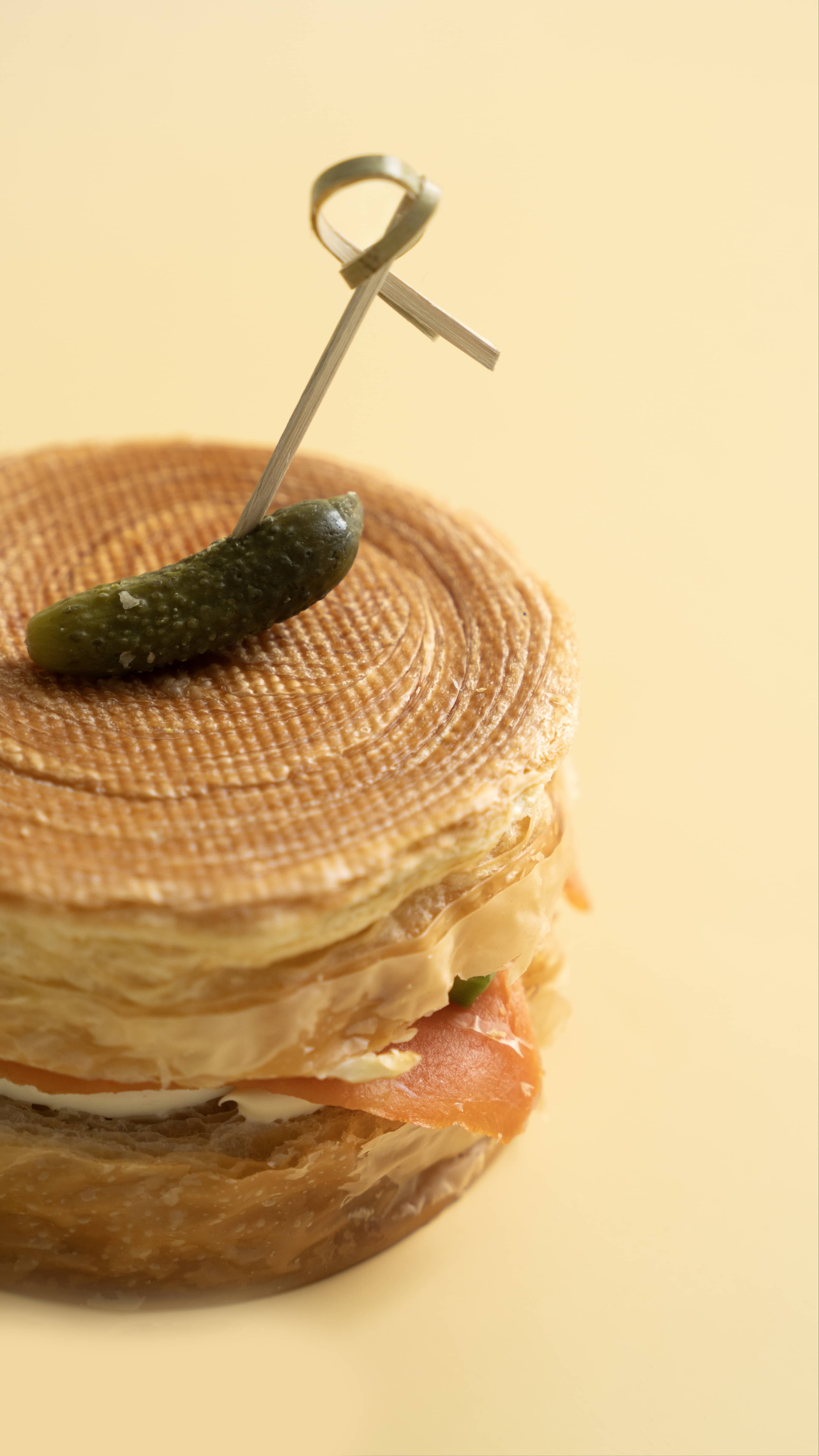 Smoked Salmon Cream Cheese Avocado Cromboloni